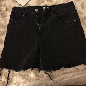 Black Jean shorts
